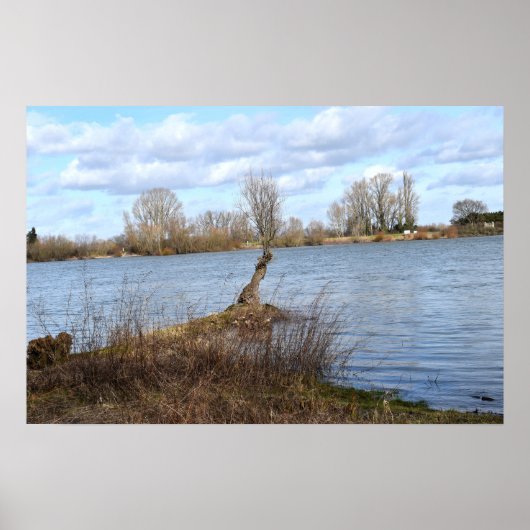 Ein sonniger Tag am Fluss Poster (Vorne)