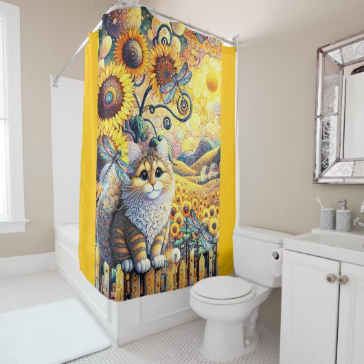 Ein sonniger Tag Duschvorhang (Beispiel)