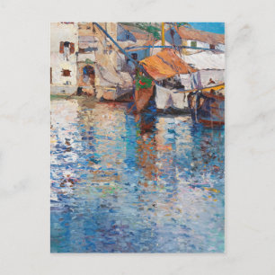 Ein sonniger Tag im alten Hafen Leontine von Postkarte