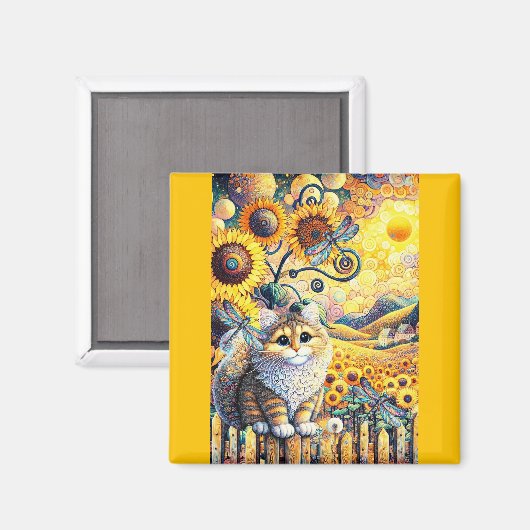 Ein sonniger Tag Magnet (Vorderseite/Rückseite)