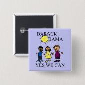 EIN SONNIGER TAG MIT OBAMA BUTTON (Vorne & Hinten)