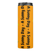 Ein sonniger Tageswärmer Thermosbecher (Rückseite)