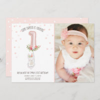 Ein sonniges Geburtstags-Einladungs-Mädchen erster