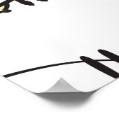 Ein sonniges Muster mit kindischen Tieren. Vintage Poster (Ecke)