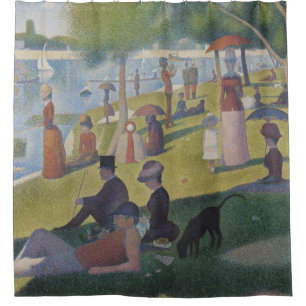 Ein Sonntag auf La Grande Jatte, Georges Seurat 18 Duschvorhang