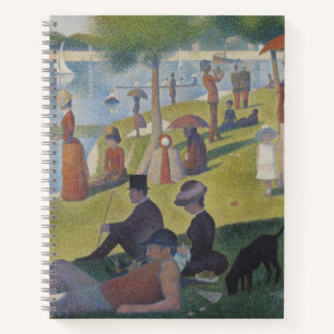 Ein Sonntag auf La Grande Jatte, Georges Seurat 18 Notizblock
