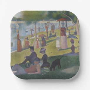 Ein Sonntag auf La Grande Jatte, Georges Seurat 18 Pappteller
