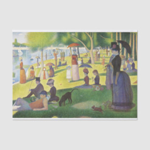 Ein Sonntag auf La Grande Jatte von Georges Seurat Seidenpapier