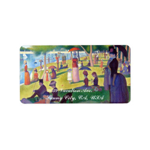 Ein Sonntag Nachmittag auf La großes Jatte durch Adressaufkleber
