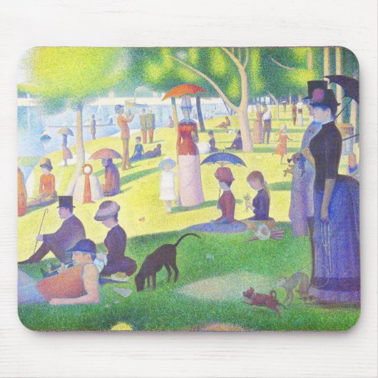 Ein Sonntag von Georges Seurat Mousepad (Vorne)