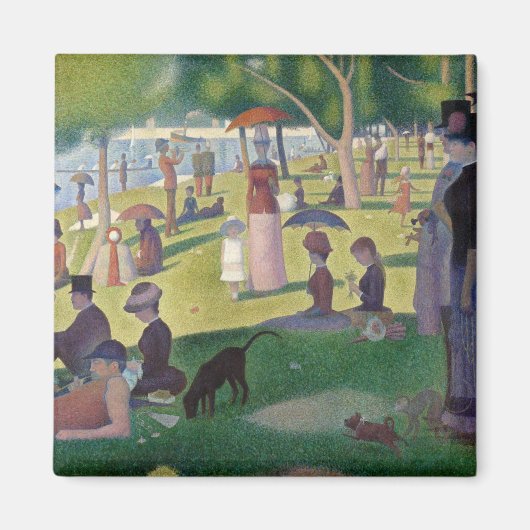 Ein Sonntagnachmittag am Grande Jatte Magnet (Vorne)
