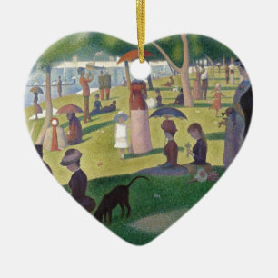 Ein Sonntagnachmittag auf der Insel La Grande Jatt Keramik Ornament