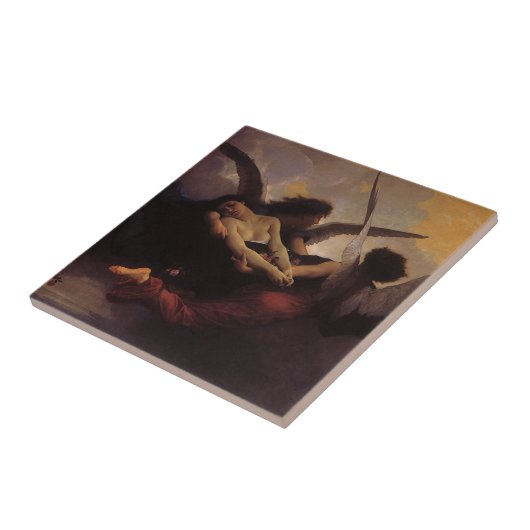 Ein Soul, das Bouguereau in den Himmel gebracht ha Fliese (Seite)