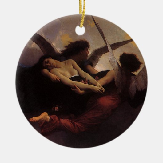 Ein Soul, das Bouguereau in den Himmel gebracht ha Keramikornament (Vorne)