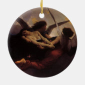 Ein Soul, das Bouguereau in den Himmel gebracht ha Keramikornament (Hinten)