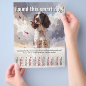 Ein Spaniel-Abreißflyer gefunden Flyer (Hand)
