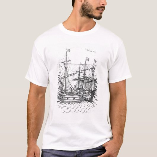 Ein spanisches Schatz-Schiff T-Shirt (Vorderseite)
