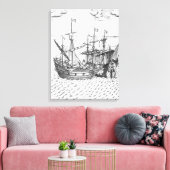 Ein spanisches Schatzschiff Leinwanddruck (Insitu (Wohnzimmer))
