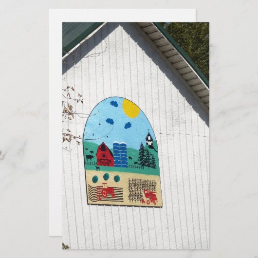 Ein Spaß-Stall-Quilt (Vorne/Hinten)