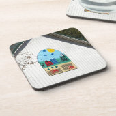 Ein Spaß-Stall-Quilt Getränkeuntersetzer (Linke Seite)