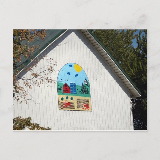 Ein Spaß-Stall-Quilt Postkarte (Vorderseite)