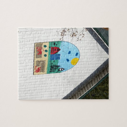 Ein Spaß-Stall-Quilt Puzzle (Horizontal)