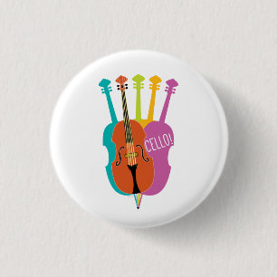 Ein Spaß und eine moderne Weise, hallo Cello zu Button