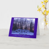 "Ein Spätwinter afternoon Karte (Gelbe Blume)