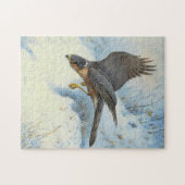 Ein Spatz-Falke im Flug Puzzle (Horizontal)