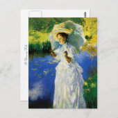 Ein Spaziergang am Morgen Postkarte (Vorne/Hinten)