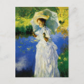 Ein Spaziergang am Morgen Postkarte (Vorderseite)