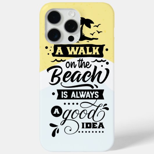 Ein Spaziergang am Strand ist immer eine gute Idee Case-Mate iPhone Hülle (Rückseite)