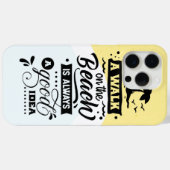 Ein Spaziergang am Strand ist immer eine gute Idee Case-Mate iPhone Hülle (Rückseite (Horizontal))