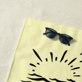 Ein Spaziergang am Strand ist immer eine gute Idee Strandtuch (Beispiel)