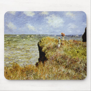 Ein Spaziergang auf den Klippen bei Pourville Mousepad