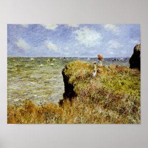 Ein Spaziergang auf den Klippen von Pourville Poster