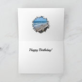 Ein Spaziergang auf der Beach Birthday Card Karte (Innenseite)