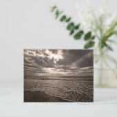 Ein Spaziergang auf der Strandpostkarte Feiertagspostkarte (Stehend Vorderseite)