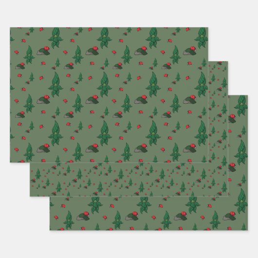 Ein Spaziergang durch das Set des Holzumschlagpapi Geschenkpapier Set (Set)