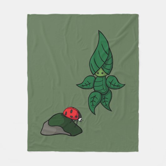 Ein Spaziergang durch das Wald Fleece Blanket (Vorderseite)