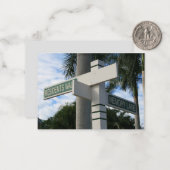 ein Spaziergang durch den Strand der Bewohner Mitteilungskarte (Vorderseite/Rückseite Beispiel)