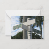 ein Spaziergang durch den Strand der Bewohner Mitteilungskarte (Vorderseite)