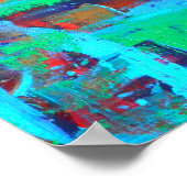 Ein Spaziergang durch den Wald Abstrakte Wabi Sabi Poster (Ecke)