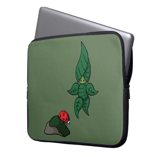 Ein Spaziergang durch den Wald-Laptop-Sieb Laptopschutzhülle (Vorderseite Links)