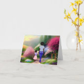 Ein Spaziergang durch die Gartenmütterkarte Karte (Gelbe Blume)