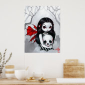 Ein Spaziergang durch die gotische Friedhof ART PR Poster (Küche)