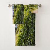 Ein Spaziergang durch die Hama Rikyu Gärten, Tokio Badhandtuch Set (Insitu)