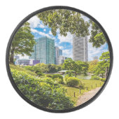Ein Spaziergang durch die Hama Rikyu Gärten, Tokio Eishockey Puck (Vorderseite)