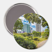 Ein Spaziergang durch die Hama Rikyu Gärten, Tokio Magnet (Vorderseite/Rückseite)