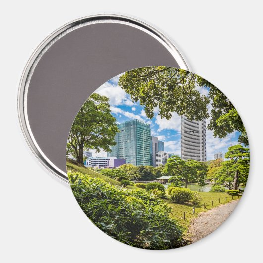 Ein Spaziergang durch die Hama Rikyu Gärten, Tokio Magnet (Vorderseite/Rückseite)